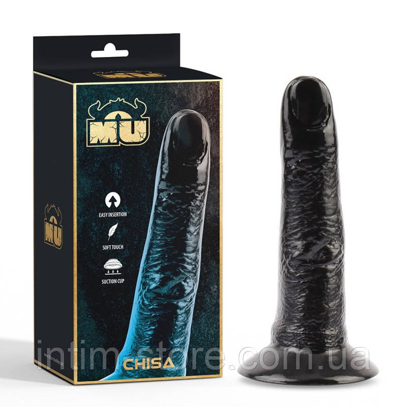 Фалоімітатор чорний для фістингу MU Index Finger, Черный, фото 1
