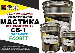 Праймер Сірно-бітумний Ecobit хімстійкий (соляна, сіра кислота) ТУ У 25.1-30260889-002-2010