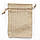 Подарунковий мішечок джутовий 20 x 30 см. Колір натуральний, фото 2