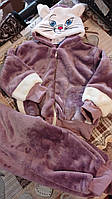 Спортивный костюм детский велюровый, розовый , возраст 80-86 см.
