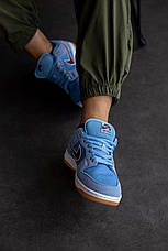 Чоловічі / жіночі кросівки nike sb dunk low philadelphia phillies light blue, фото 3