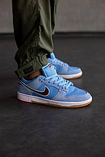 Чоловічі / жіночі кросівки nike sb dunk low philadelphia phillies light blue, фото 2