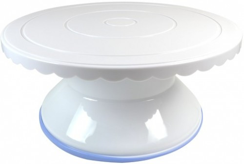 Підставка для роботи з тортом Empire крутиться d28 см h12 см пластик (8993 EM), фото 1