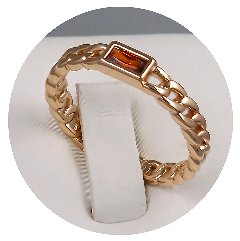 Каблучка XР. Позолота 18К. Камені: циркон. Є: 16р 17р 18р 19р