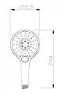 Лійка для душу Invena Rotonda SC-D1-B34 кругла хром біла, фото 2