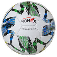 Футбольный мяч Grippy Ronex TSUBASA зеленый/черный, голубой/черный. Скидка от 50 шт.