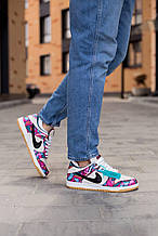 Чоловічі кросівки Nike Dunk Low SB x Parra Abstract Art (різнокольорові) красиві молодіжні яскраві кроси 0783