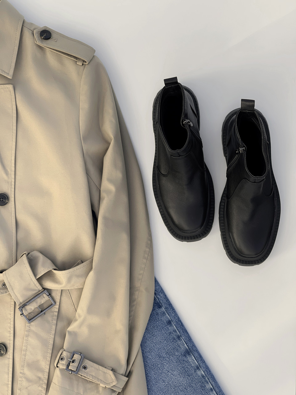 Зимові шкіряні черевики, фото 1