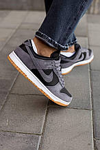 Чоловічі кросівки Nike sb dunk low black silver