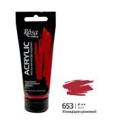 Фарба акрилова (653) Рожевий хінакрідон 60мл ROSA Gallery