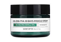 Some By Mi, Крем для обличчя з кислотами Aha-Bha-Pha 30 Days Miracle Cream (60г)