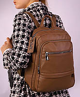 Рюкзак женский бежевый код 7-365110