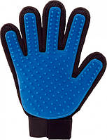 Перчатка для вычесывания шерсти True Touch Черно-синяя (R0048)