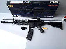 Дитячий іграшковий автомат із лазерним прицілом Cyma M 16 B (стріляє пластиковими кульками 6 мм), фото 4