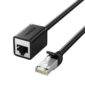 Подовжувач LAN Кабелю UGREEN - Cat6, RJ45, 0.5м, для Маршрутизатора/ПК - Чорний