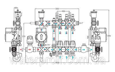 Колектор KR.S1011 - 10, зі змішувальним вузлом, Czech Product, фото 3