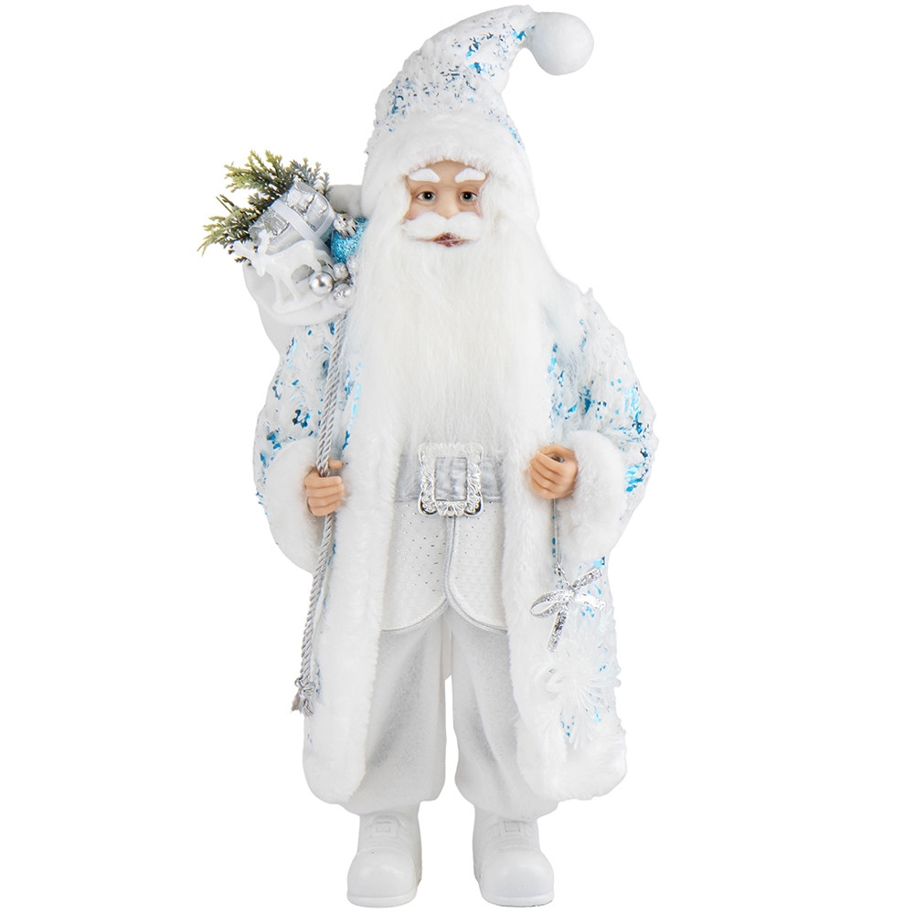 Декоративна фігурка Діда Мороза "Різдвяний Дід" для святкового декору 46 см, фото 1