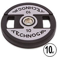 Блины (диски) полиуретановые с хватом TECHNOGYM TG-1837-10 51 мм (1 шт х 10 кг)