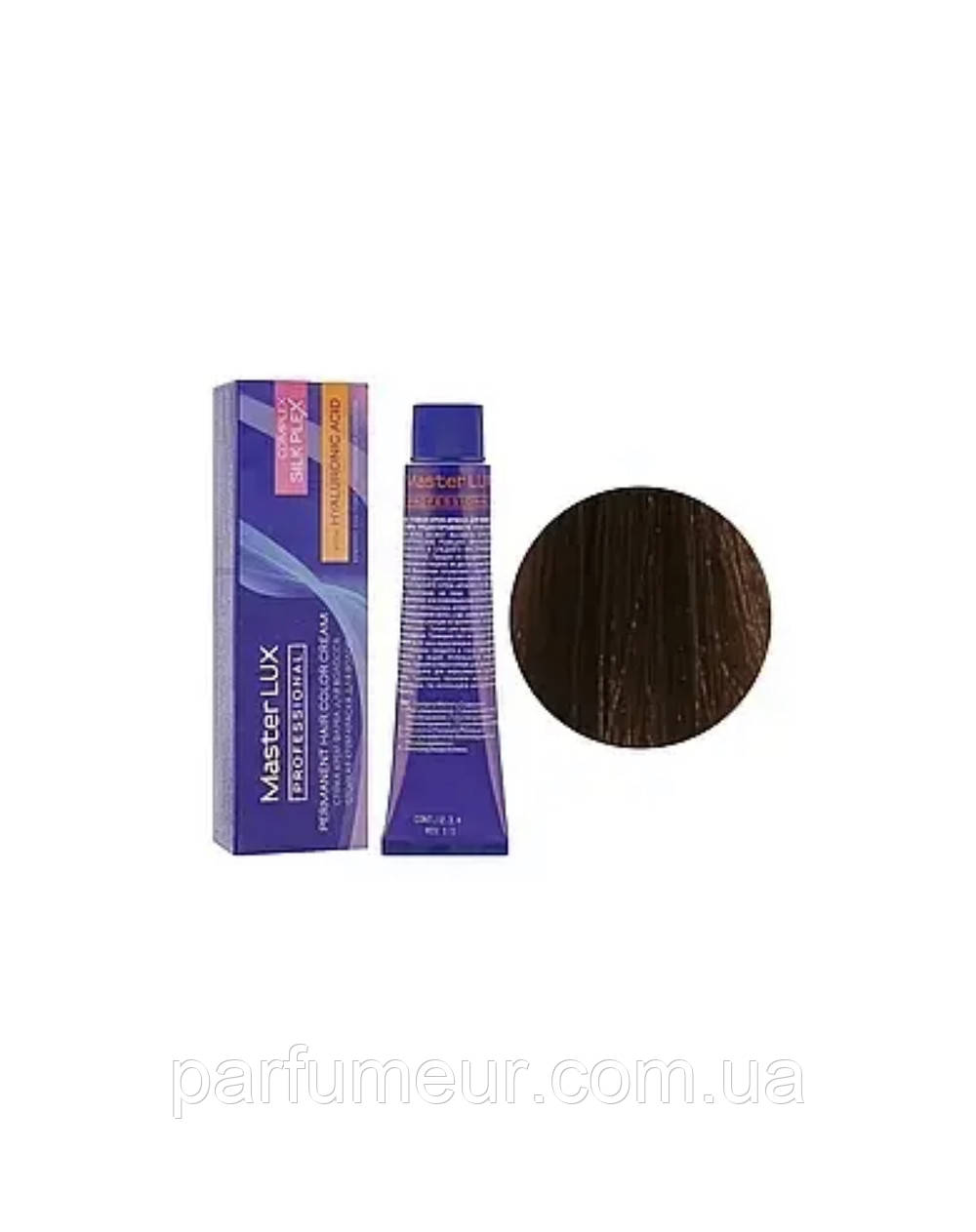 Master Lux фарба для волосся 6.07 Темно-русявий натуральний коричневий 60 мл, фото 1