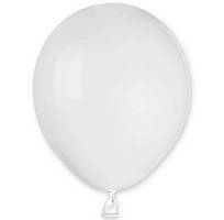 Кулька повітряна 25 см пастель КНР, колір білий