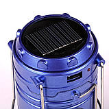 Ліхтар кемпінговий з сонячною батареєю та функцією Powerbank, фото 3