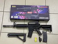 Игрушечный автомат с лазерным прицелом Cyma M 16 A (стреляет пластиковыми пульками 6 мм)