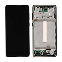 Дисплей для Samsung A33 5G (A336B), A336 із сенсором чорний + рамка OLED