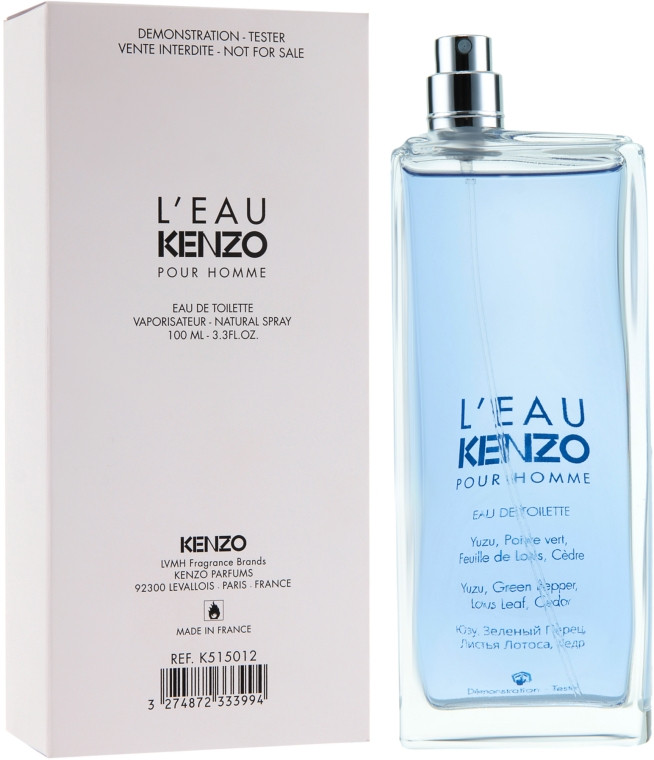 Kenzo L'Eau Kenzo Pour Homme туалетная вода, 100 мл (Тестер без крышечки)