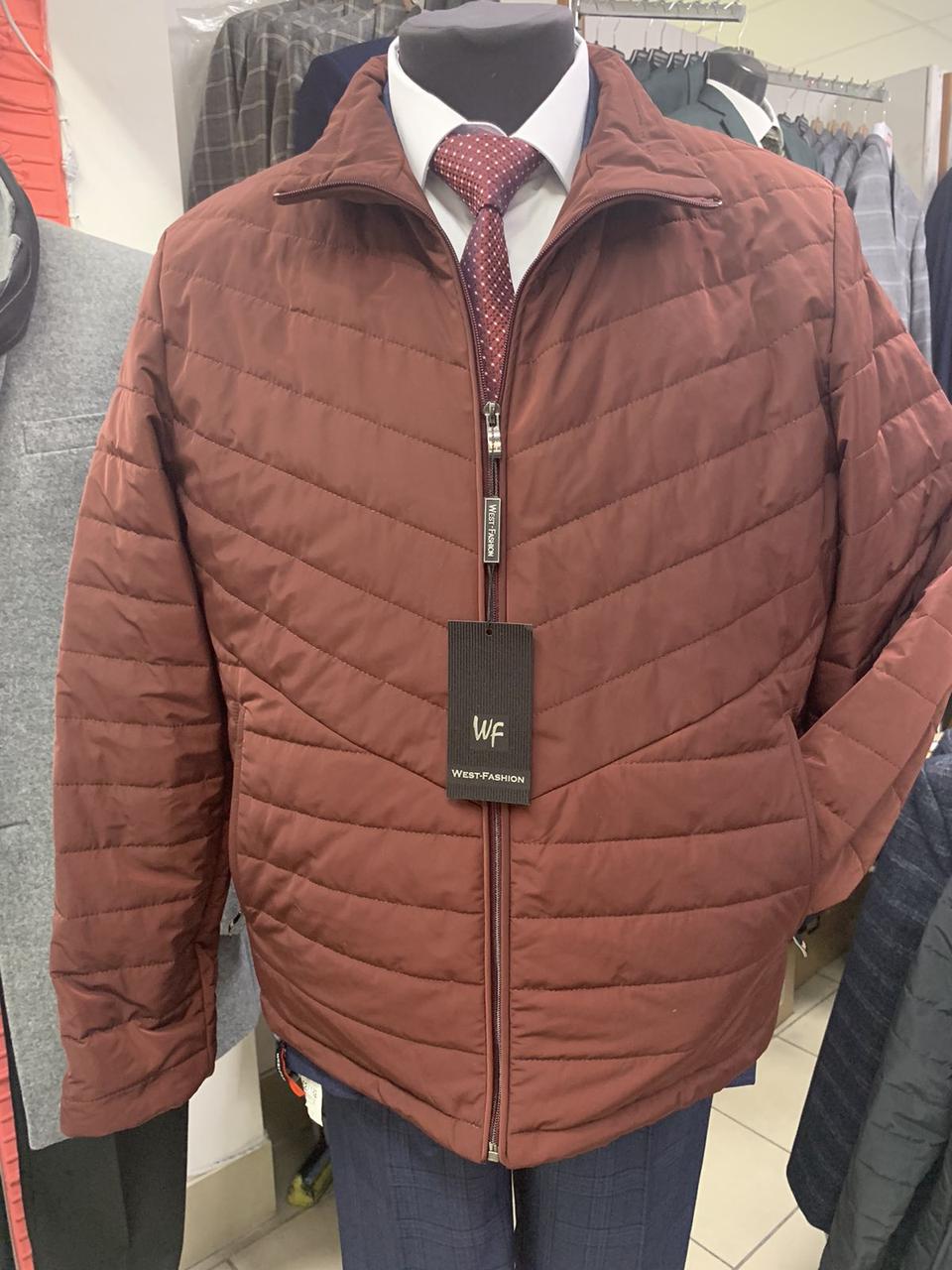 Куртка чоловіча спортивна West-Fashion модель М-114 цегляна