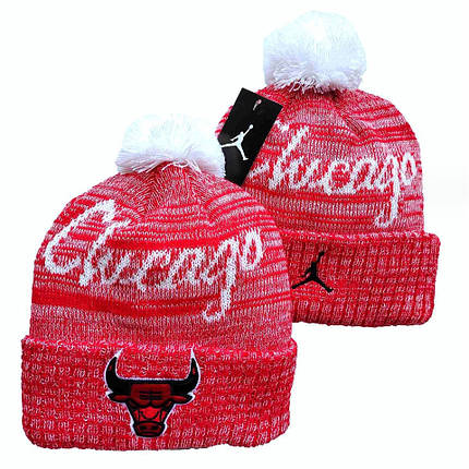 Шапка з бубоном Chicago Bulls Червона, фото 1