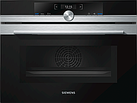 Компактная встраиваемая духовка с микроволновой печью Siemens CM633GBS1