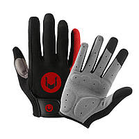 Черные вело перчатки BGLVS - 2 Размер L