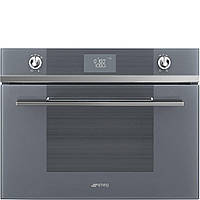 Встраиваемая микроволновая печь Smeg SF4102MS серебряное стекло