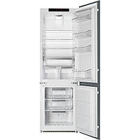 Встраиваемый холодильник с морозильником Smeg C7280NLD2P1