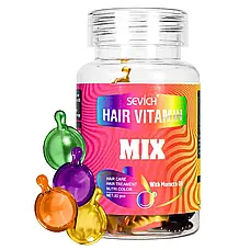 Вітаміни для волосся мікс Sevich Vitamin Mix, 30 шт / Вітамінні капсули з оліями для лікування та блиску волосся, фото 3