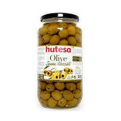 Оливки Hutesa зелені без кісточки 900г
