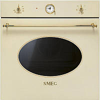 Многофункциональный духовой шкаф Smeg SF800P кремовый + золото