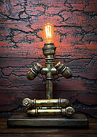 Настольный светильник "Монах" Изделия из труб Ручная работа
