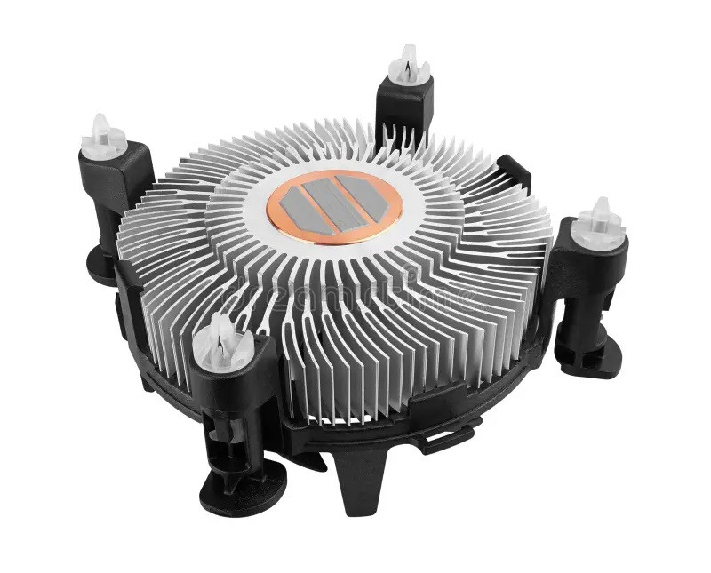 Кулер процесорний Intel (4-pin) з мідною вставкою для ПК — вентилятор CPU Intel LGA 775/1150/1155/1156/1200
