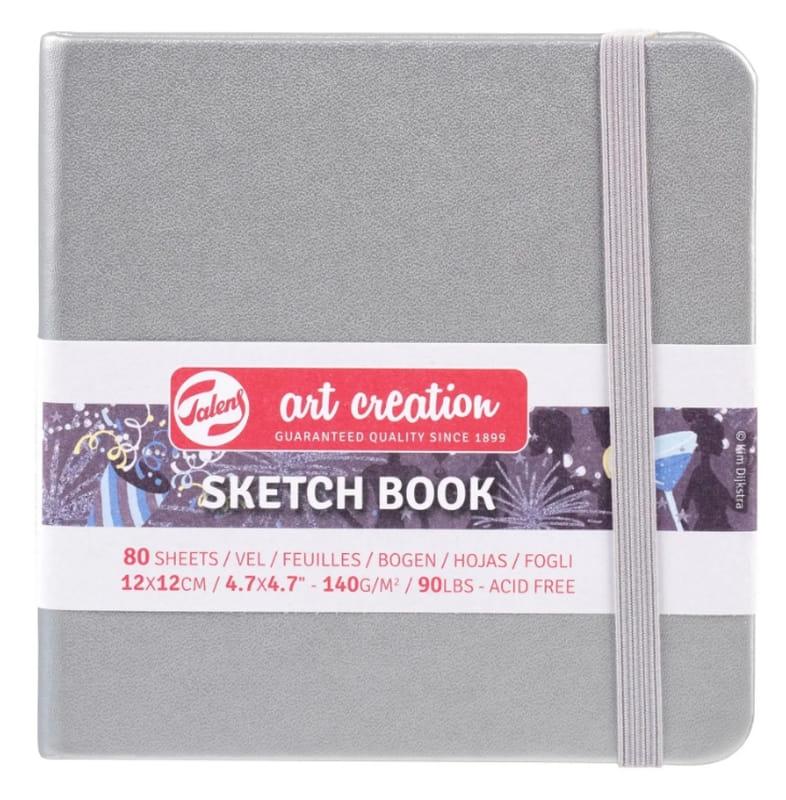 Блокнот для графіки 12*12см Talens Art Creation 140г/м 80арк 9314**4M_Серебро