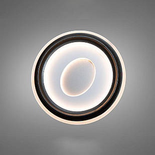 Настінно-стельовий LED світильник 20 см колір каркасу білий з графітом D-5524