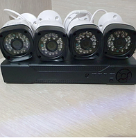 Набор для наружного наблюдения камер видеонаблюдения на 4 камеры AHD Kit 4CH