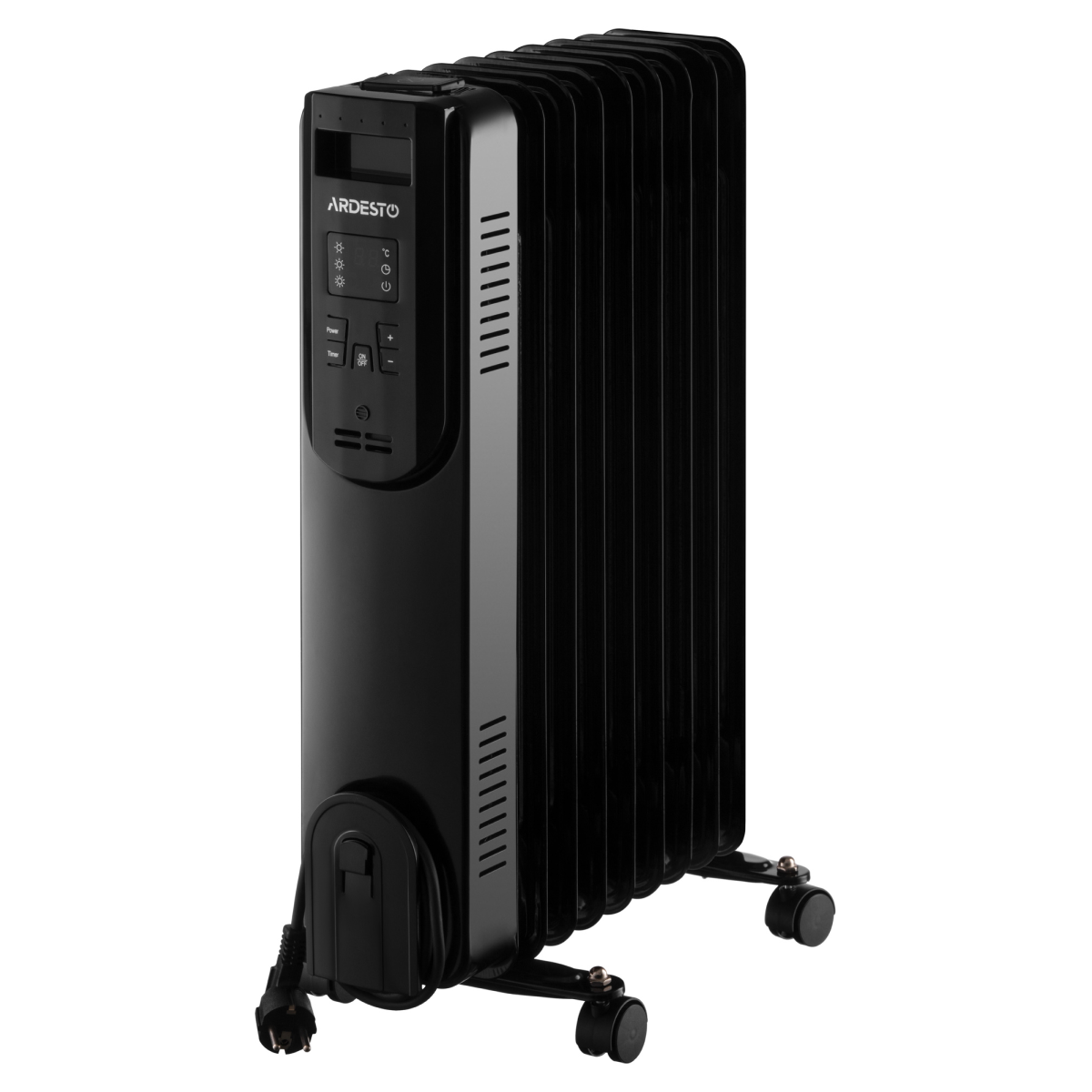Масляний радіатор Ardesto OFH-E09X2 (2000 Вт), з пультом