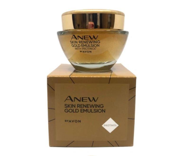 Золота Омолоджуюча нічна емульсія для обличчя, 45+ Avon Anew Ultimate 75 мл