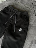 Чоловічі зимові штани Nike M1744 чорні, фото 6