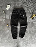 Чоловічі зимові штани Nike M1744 чорні, фото 4