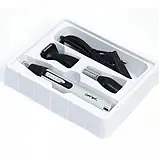 Тример GEMEI GM-3107 3 в 1 для вух, брів і бороди, фото 4