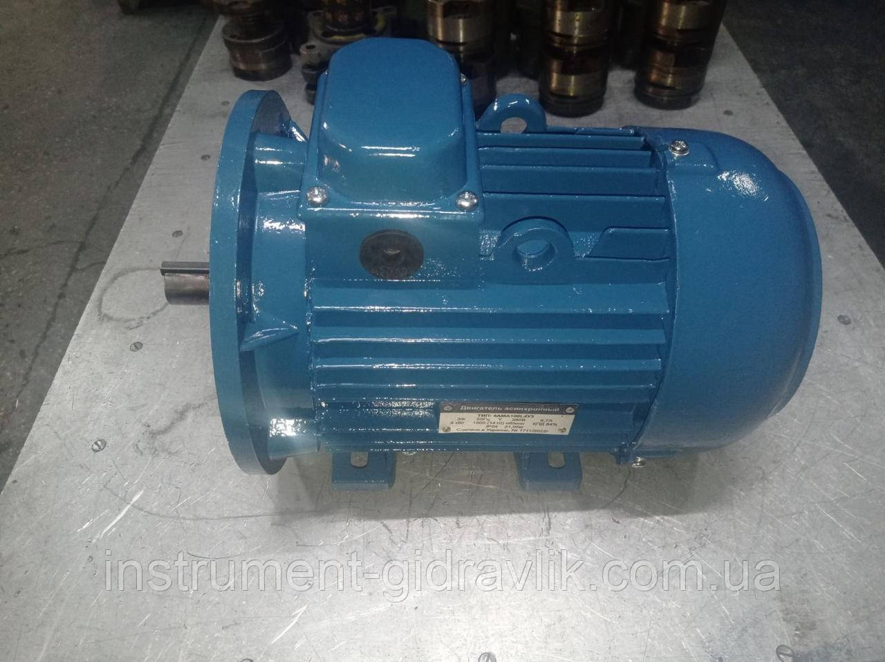 Двигун асинхронний 4АМА100L4У3 (4 кВт, 1 500 (1410) об/хв), фото 1