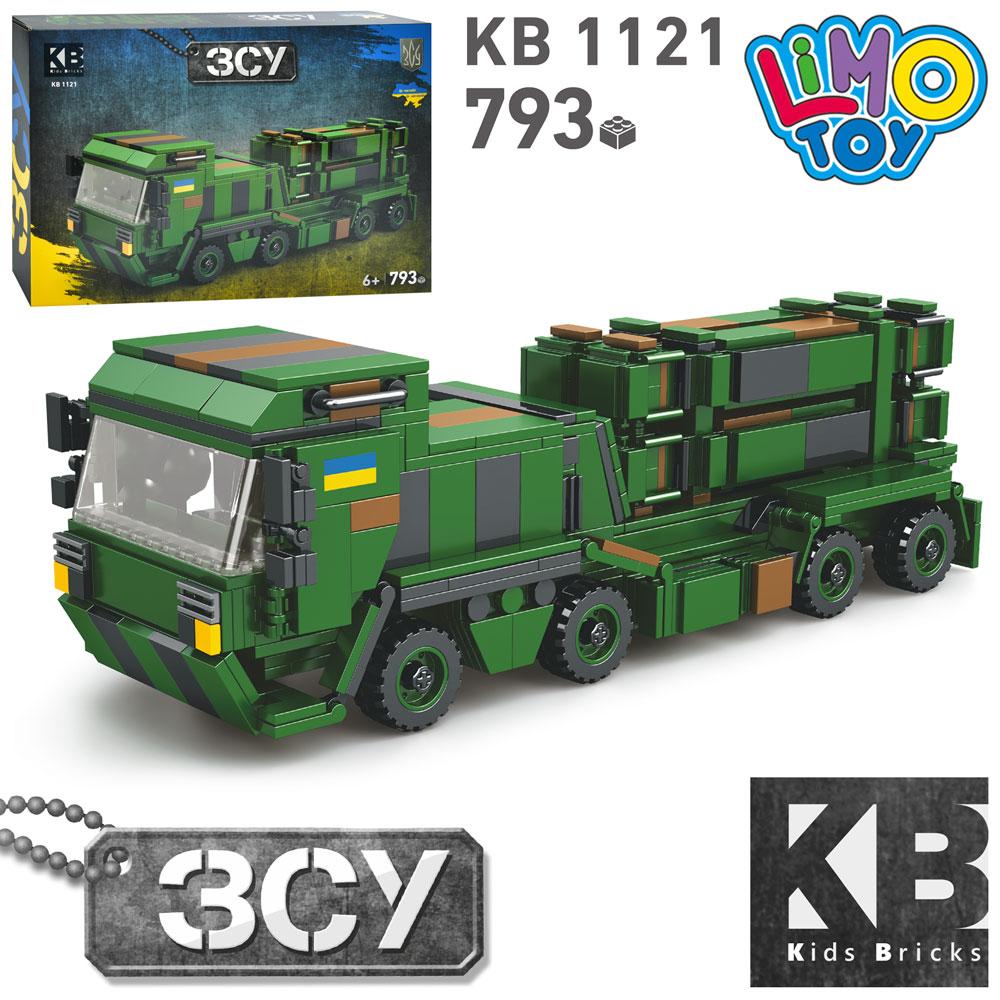 Конструктор блоковий дитячий військова техніка ЗСУ Limo Toy KB 1121 ЗРК Patriot (793 деталей)