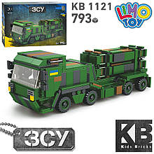 Конструктор блоковий дитячий військова техніка ЗСУ Limo Toy KB 1121 ЗРК Patriot (793 деталей)